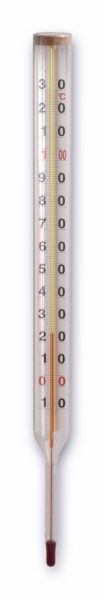 Lämpömittarin lasi 300 mm 0..+130°C TARKISTETTU