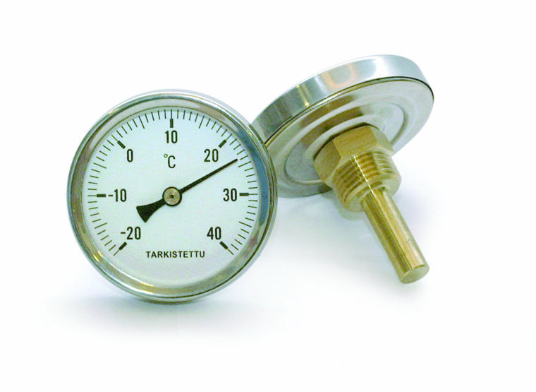 Bimetalltermometer 63 x 45 mm, -20..+40°C