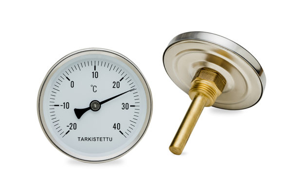 Bimetallilämpömittari 80 x 63 mm, -20..+40°C