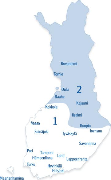 Suomen lämpömittari edustajat kartalla