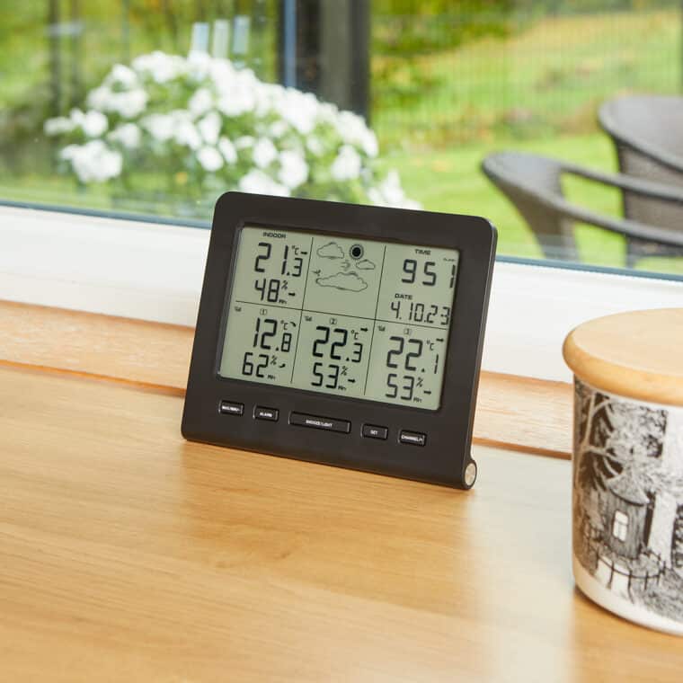 Trådlös termo/hygrometer med tre sändare - Bild 6