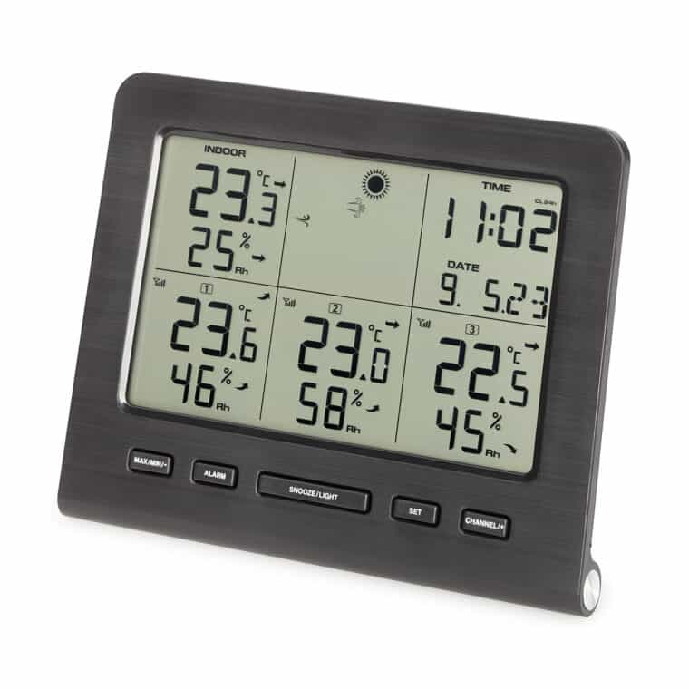 Trådlös termo/hygrometer med tre sändare - Bild 3