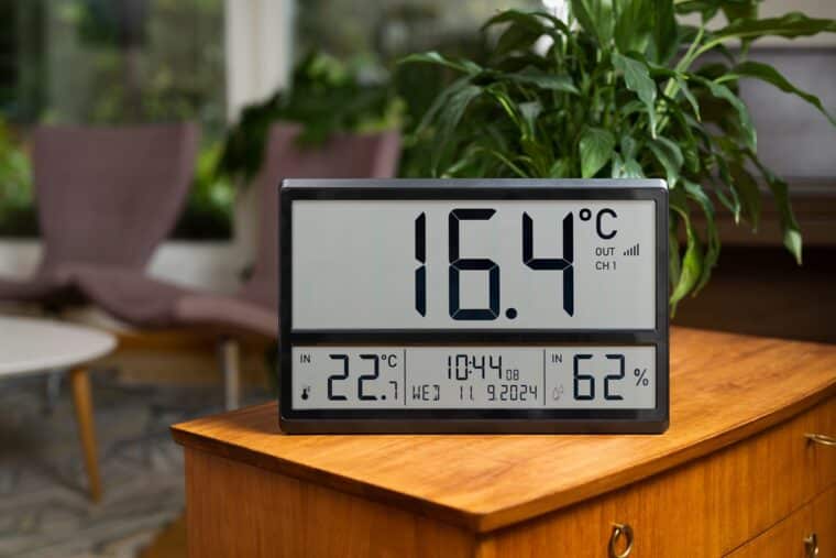 Termometer och klocka med stor display - Bild 2